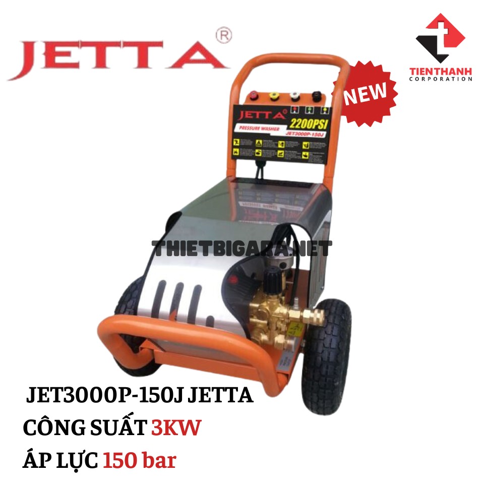 Máy Rửa Xe Cao Áp Jetta 3Kw JETTA3000P-150