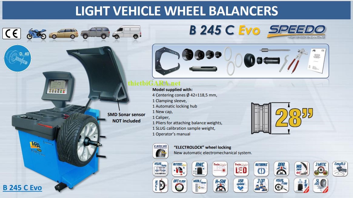 Máy cân bằng đông B245