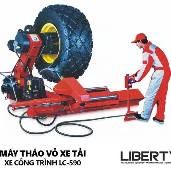 Máy ra vỏ lốp xe tải công trình