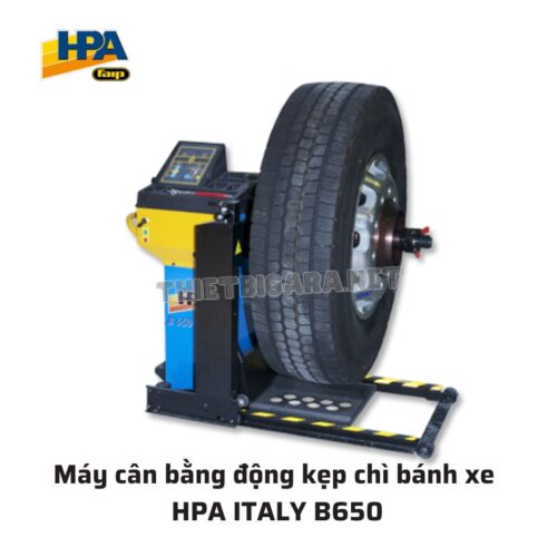 Máy cân bằng động kẹp chì bánh xe HPA ITALY B650
