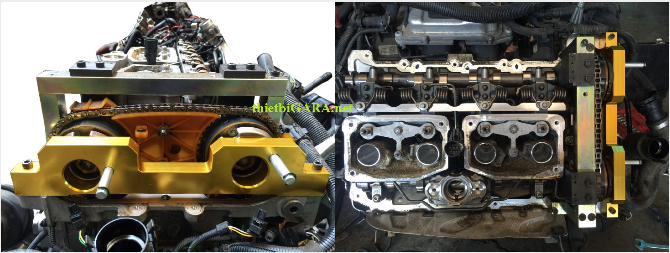Sử dụng dụng cụ đặt cam động cơ