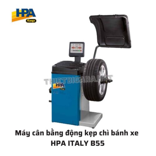 Máy cân bằng động kẹp chì bánh xe HPA ITALY B55