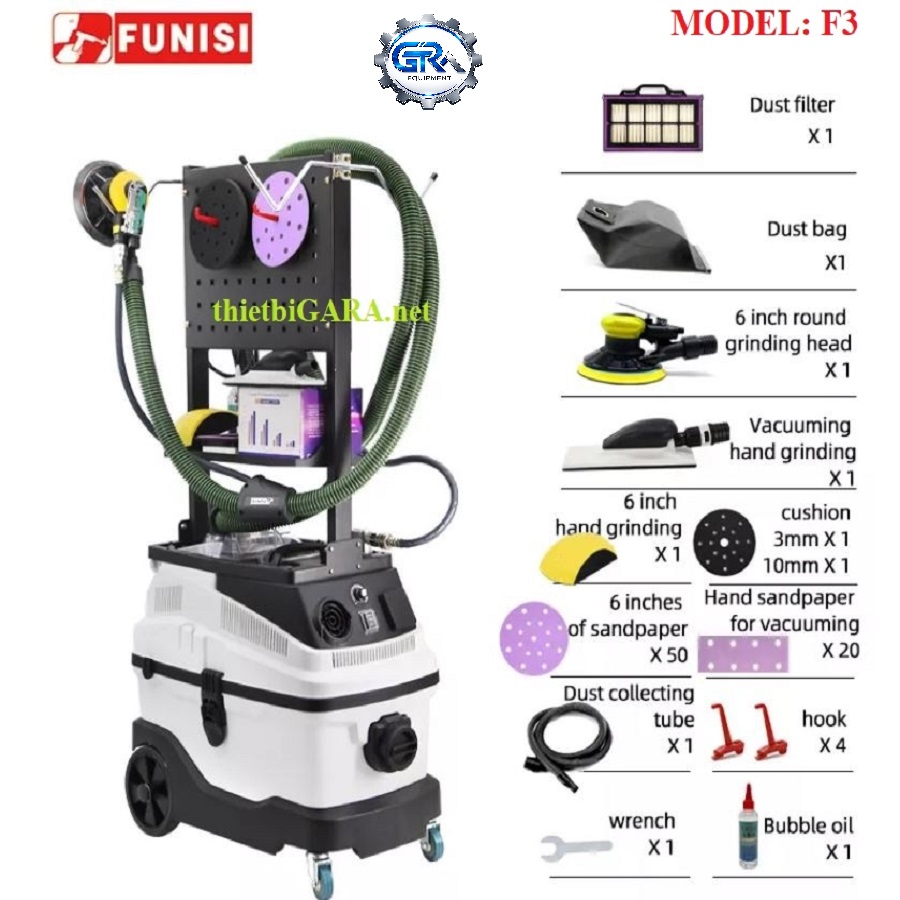 máy hút bụi chà matic di động F3