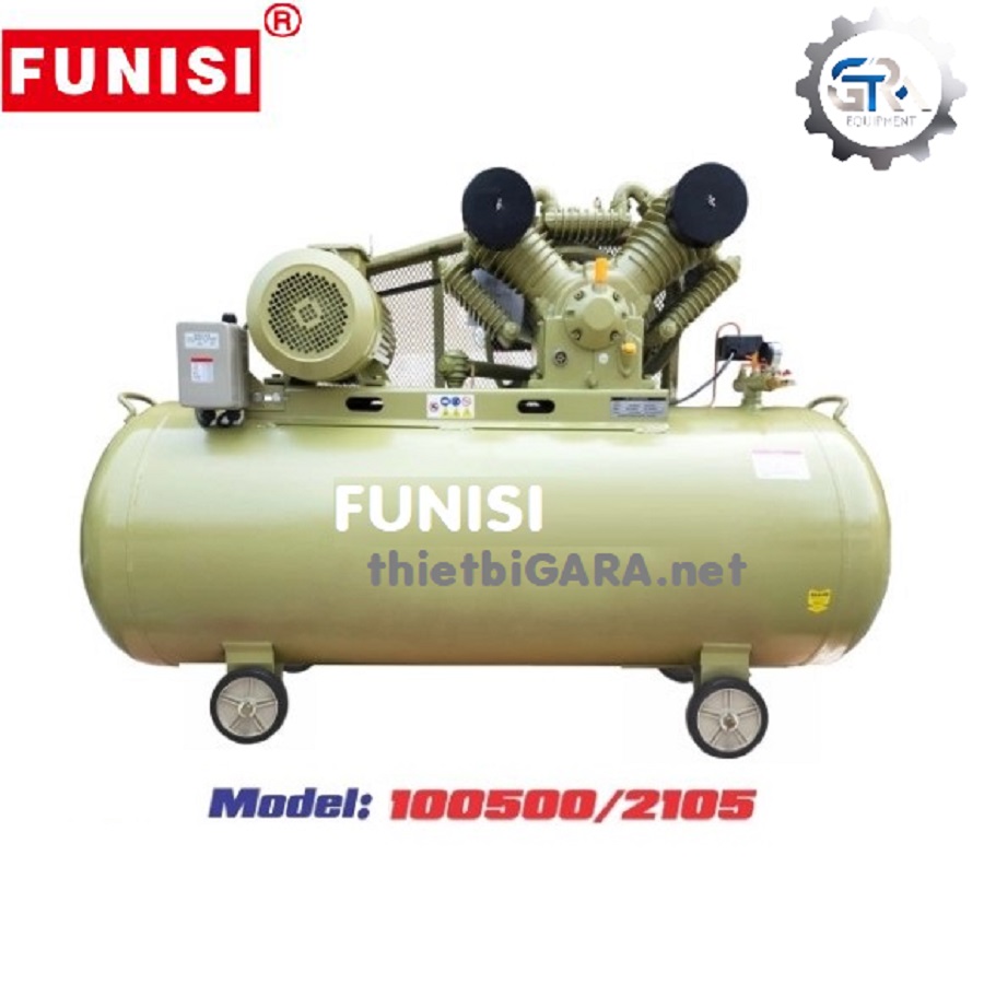 Máy Nén Khí Piston 10HP Bình Chứa 500L Áp 12,5kg/cm2 Funisi