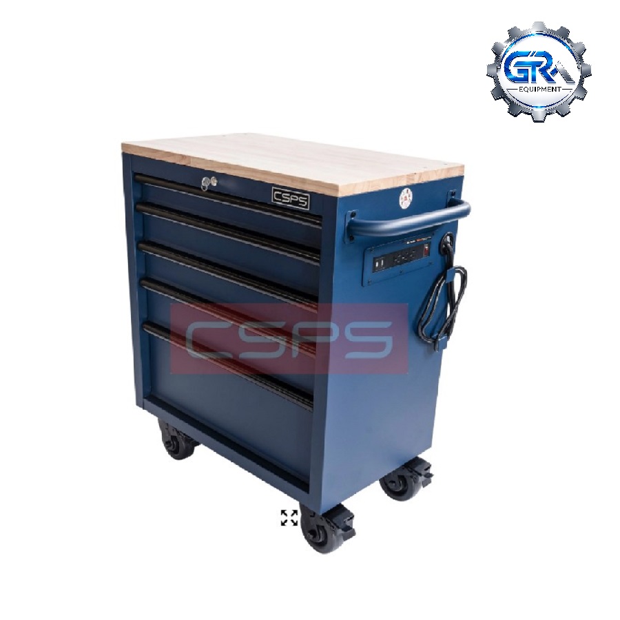 VNTC07605BL1M 1 Tủ dụng cụ CSPS 76cm - 05 hộc kéo không nâng hạ màu đen xanh