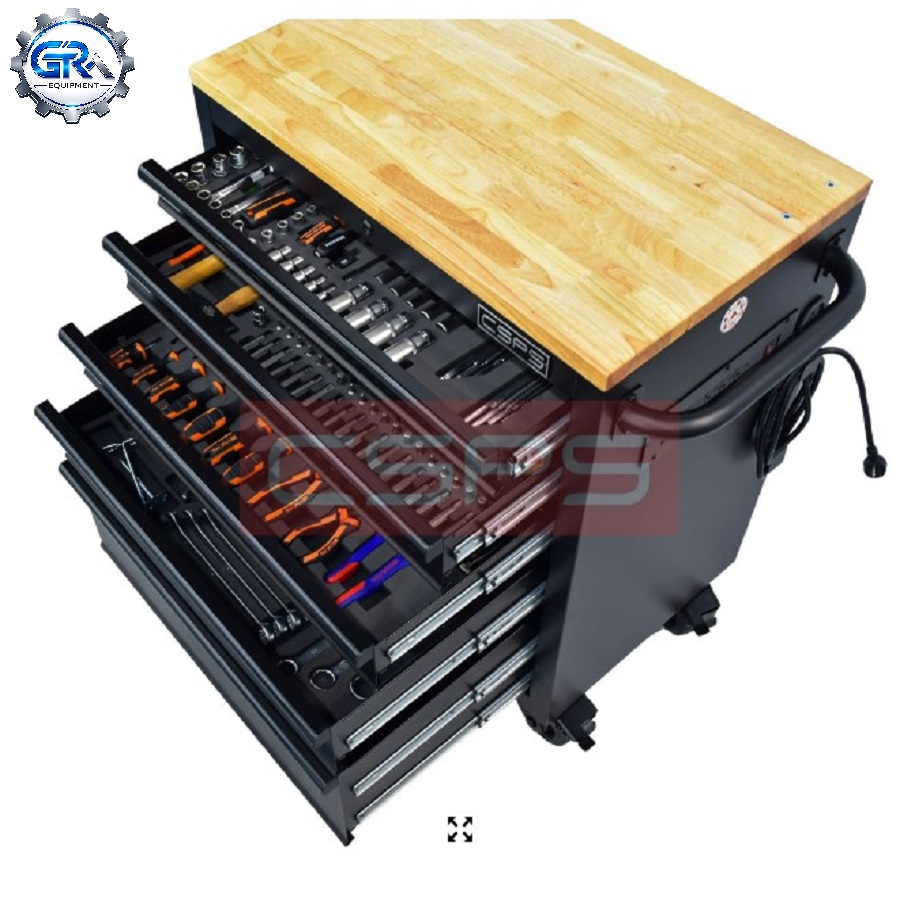 VNTC07605BL1M 7 Tủ dụng cụ CSPS 76cm - 05 hộc kéo không nâng hạ màu đen xanh