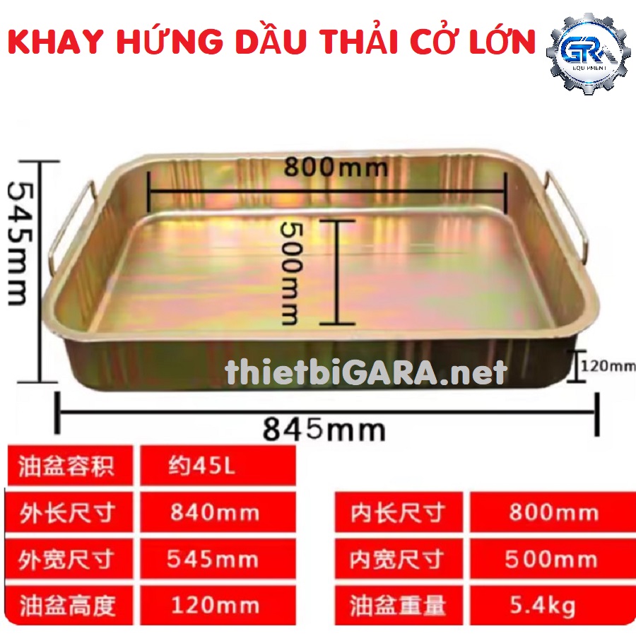 Khay Hứng Dầu Thải Ô Tô Cở Lớn  85x55x12 cm