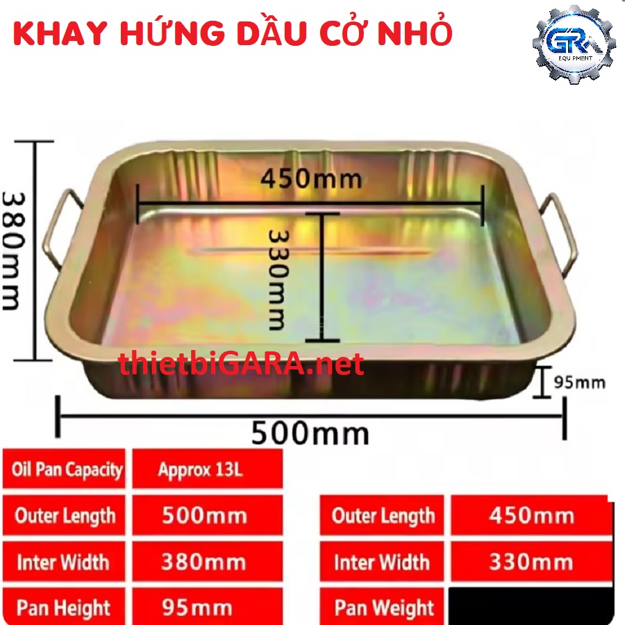 Khay Hứng Dầu Nhớt Thải Cở Nhỏ 50x38x9cm